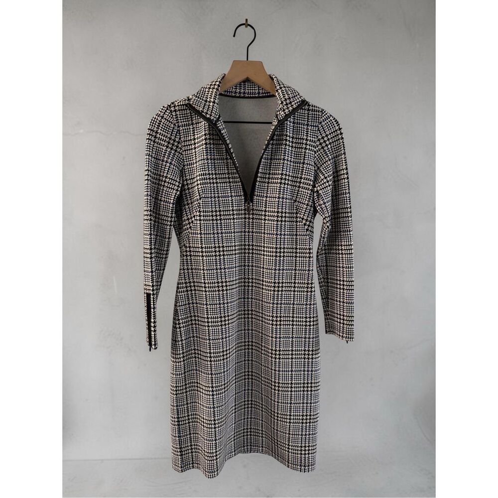 J. McLaughlin Bedford Dress in "Aspen Glenn" Houndstooth